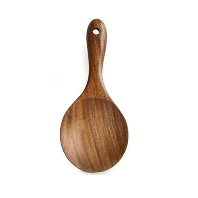 'Teak' Natural Wood Tableware-Kitchen-Rice Spoon-Dinnerware, Kitchen, Spoon Set, Table, Tableware-Artes Designs