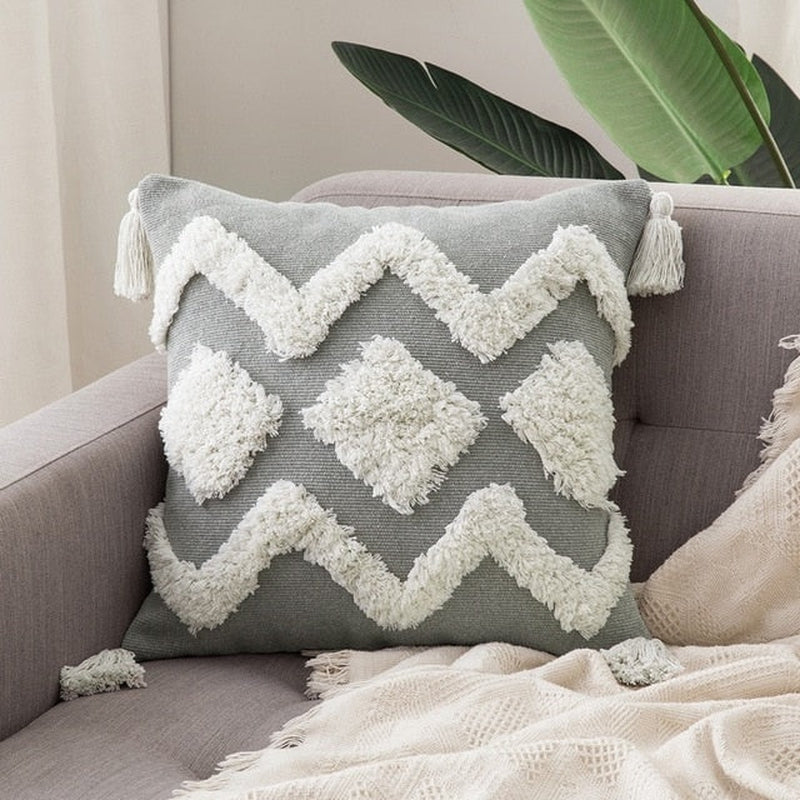 'Toto' Cushion Cover-Pillows-Grey Square-Pillow-Artes Designs