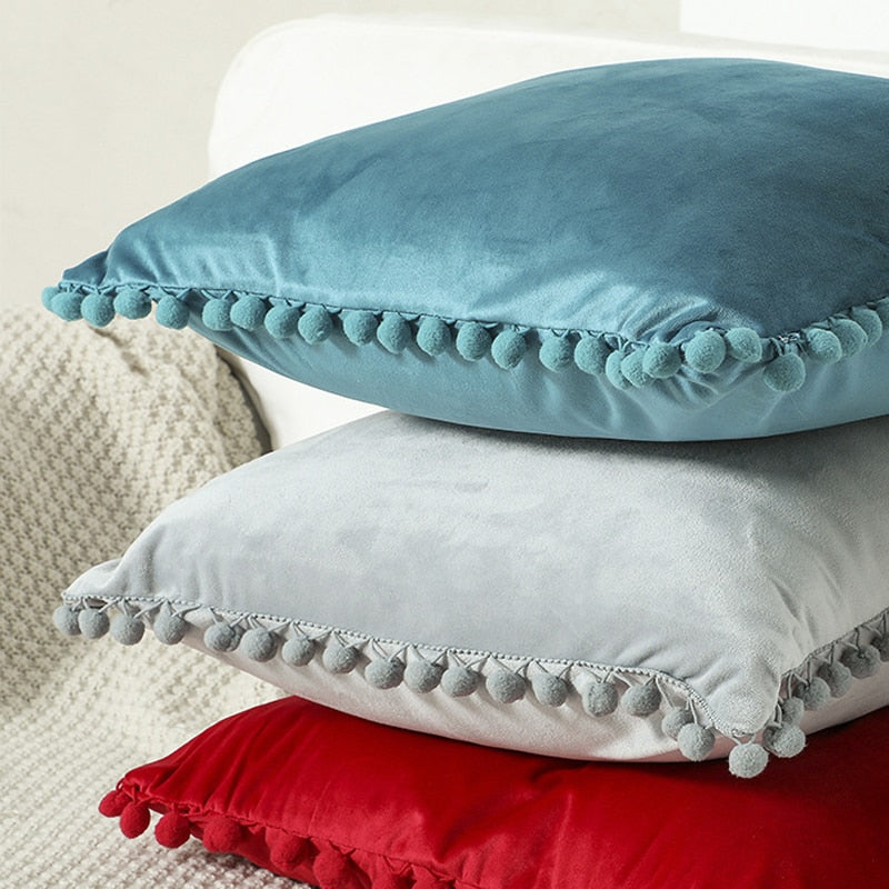 Velvet Cushion Cover-Pillows-Purple-45x45-Pillow-Artes Designs