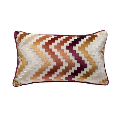 'Zairus' Pillow Cover-Pillows-Orange Red-30x50cm-Pillow-Artes Designs