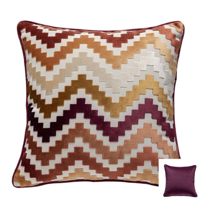 'Zairus' Pillow Cover-Pillows-Orange Red-50x50cm-Pillow-Artes Designs