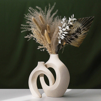 Decorative Ceramic and Matte Hollow Vases