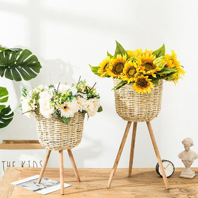 'Satsity' Flowerpot Basket-Baskets-Coffee-Basket, Flowerpots, Plants Pots-Artes Designs