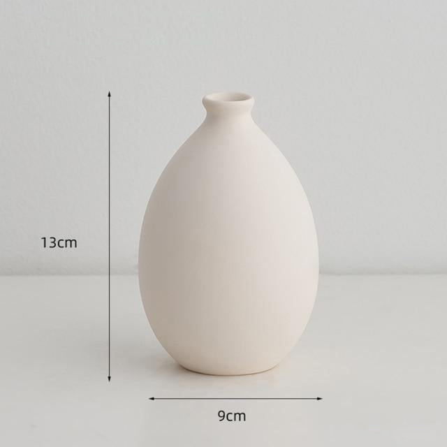 'Durry' Ceramic Vases-Vases-White - 13cm-Vases-Artes Designs