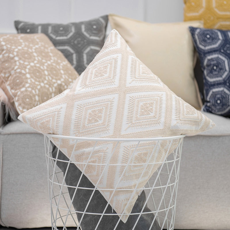 'Nahia' Pillow Cover-Pillows-A-45x45cm-Pillow-Artes Designs