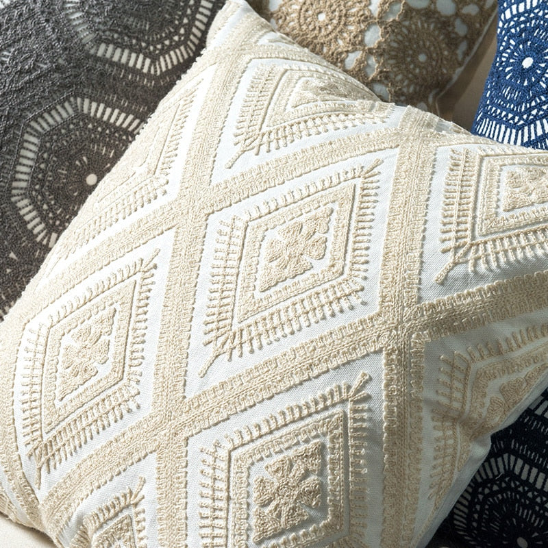 'Nahia' Pillow Cover-Pillows-A-45x45cm-Pillow-Artes Designs