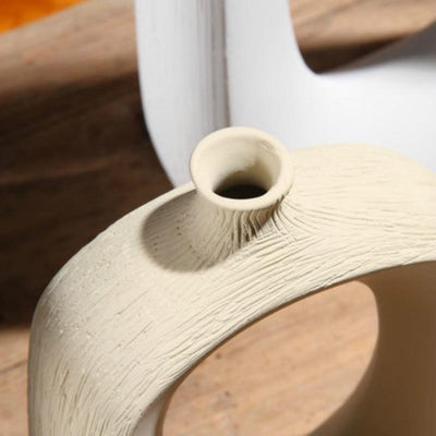 'Fosty' Ceramic Vase-Vases-White-Plants, Plants Pots, Vases-Artes Designs