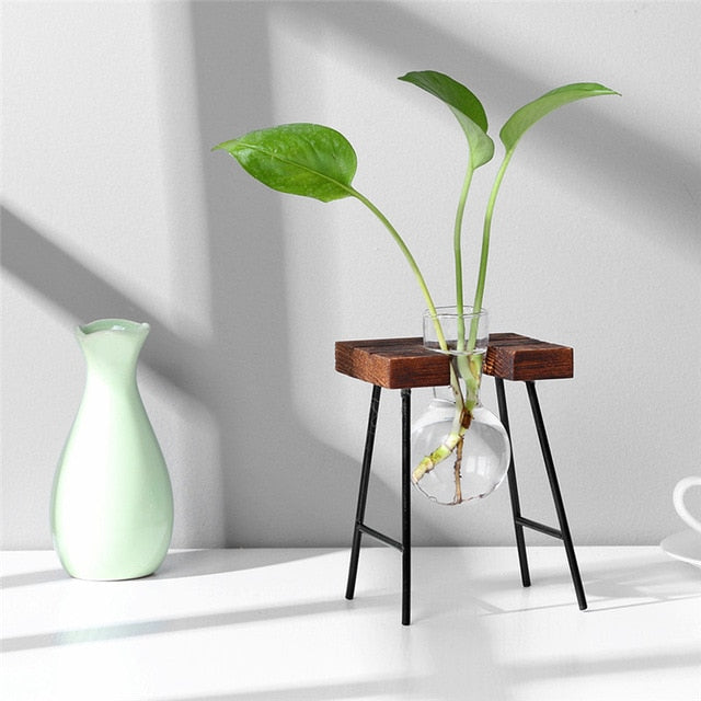 Hydropo Terrarium Vase-Plants Pots-Dark Table-Small-Plants Pots, Vases-Artes Designs