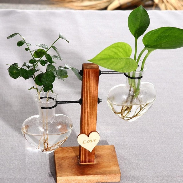 Hydropo Terrarium Vase-Plants Pots-Heart Stand-Medium-Plants Pots, Vases-Artes Designs