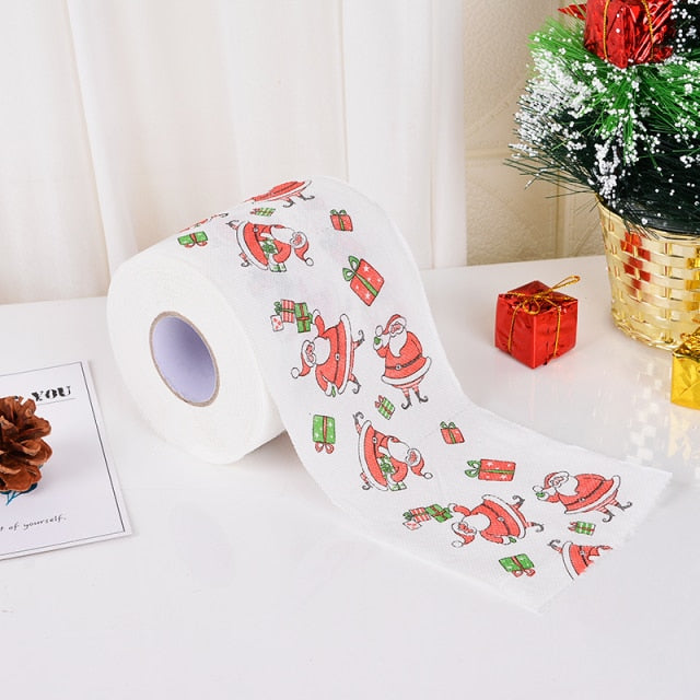 ‘Banjo’ Xmas Toilet Papers-Christmas-Santa gift box-1PCS-Christmas, Dinnerware-Artes Designs