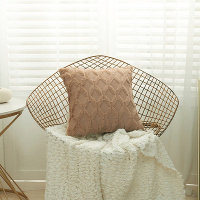 Trond Cushion Cover-Pillows-Coffee-40x40-Pillow-Artes Designs