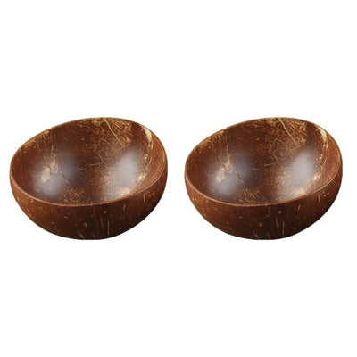 'Coco' Shell Bowl-Bowls-2 Bowls-Bowls, Coconut Bowl, Kitchen, Kitchen accessories, Spoon Set Bowl, Tableware, Wood tableware-Artes Designs