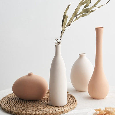 'Durry' Ceramic Vases-Vases-Orange -14.5cm-Vases-Artes Designs
