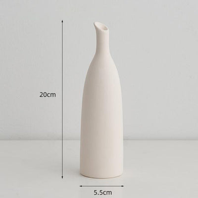 'Durry' Ceramic Vases-Vases-White - 20cm-Vases-Artes Designs