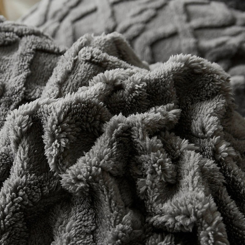 Geometric Jacquard  Winter Warm Duvet Blankets